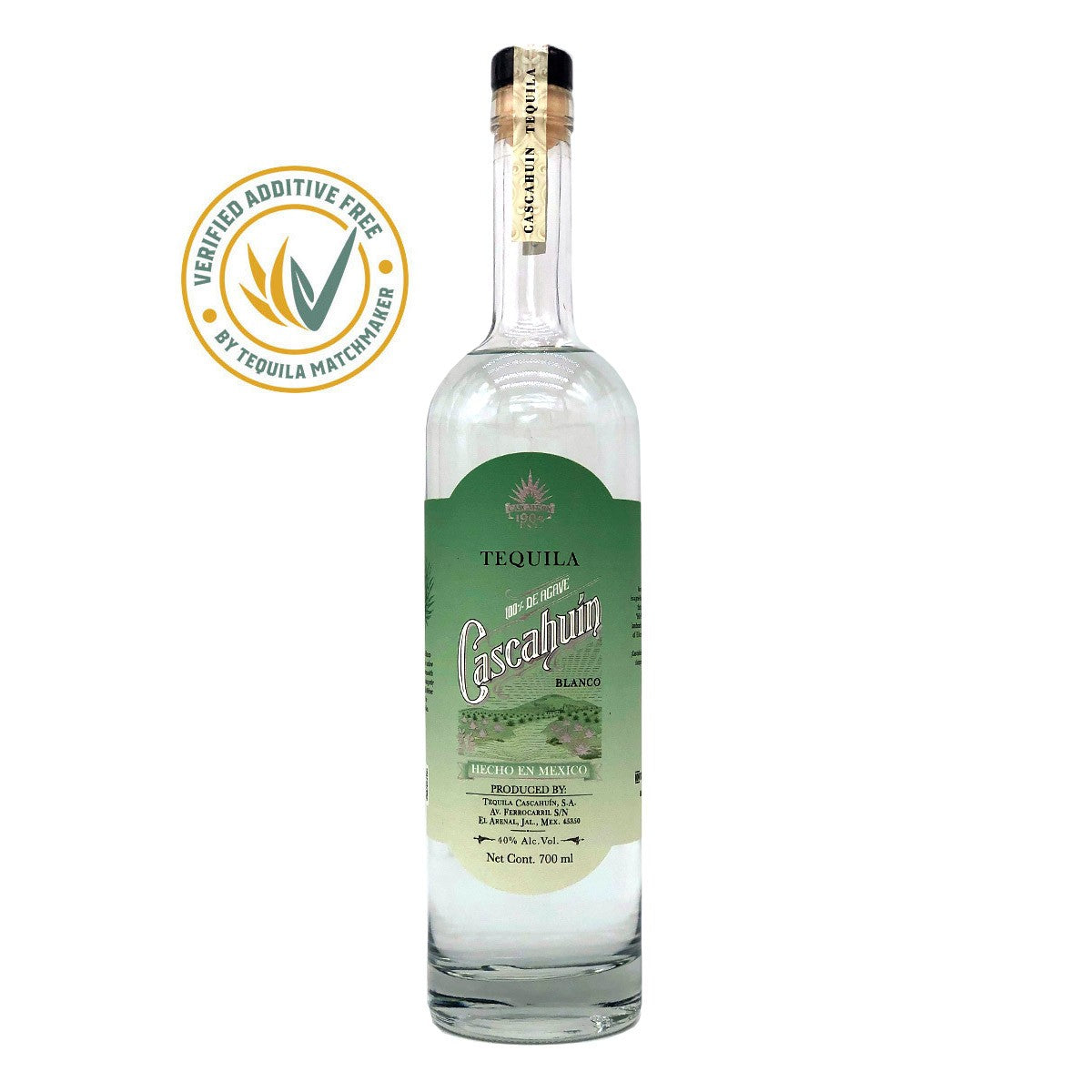 CASCAHUÍN TEQUILA BLANCO 40% (1 X 0.7 L)