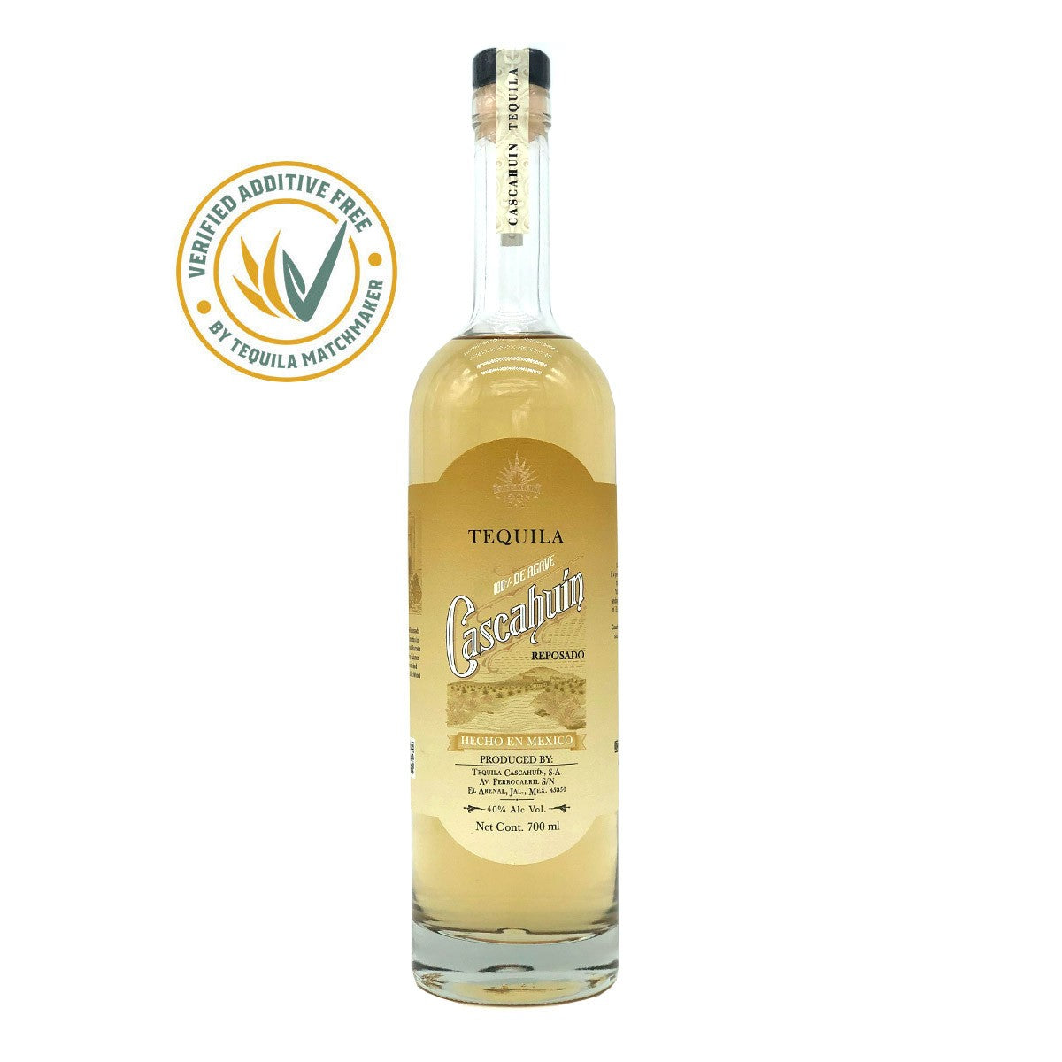 CASCAHUÍN TEQUILA REPOSADO 40% (1 X 0.7 L)