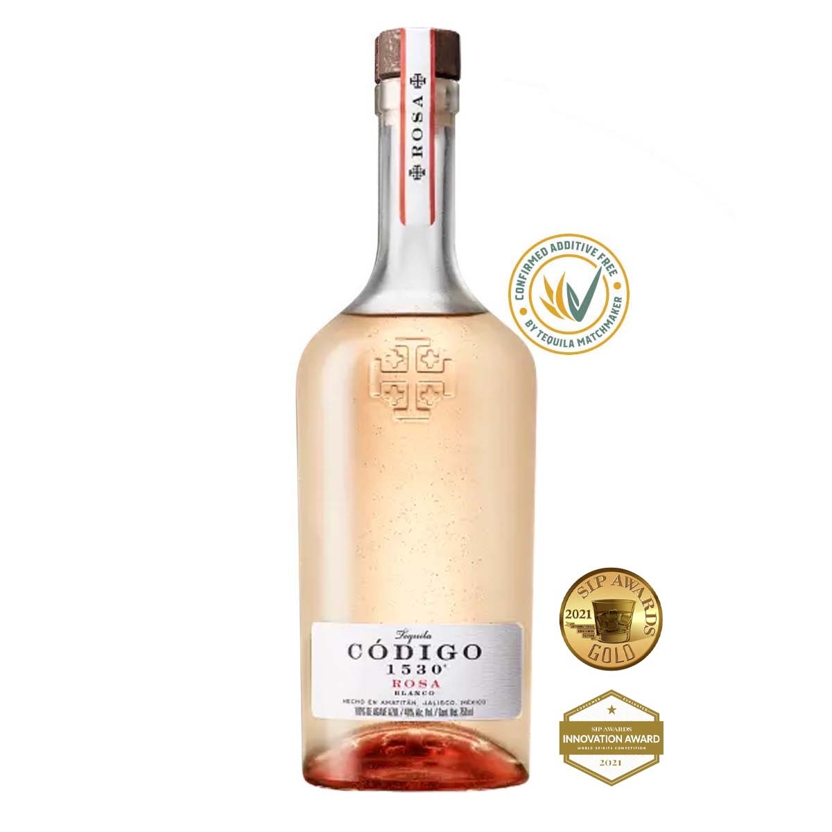 CODIGO 1530 TEQUILA BLANCO | ROSA 35% (1 X 0.7 L)