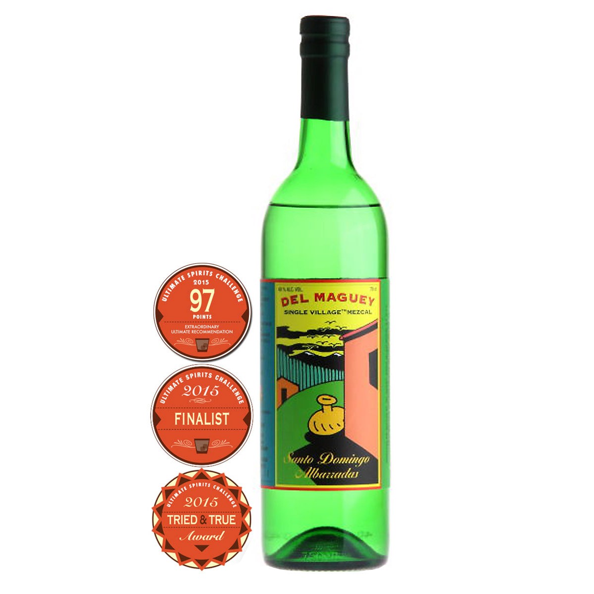 DEL MAGUEY SANTO DOMINGO ALBARRADAS MEZCAL 48% (1 X 0.7 L)