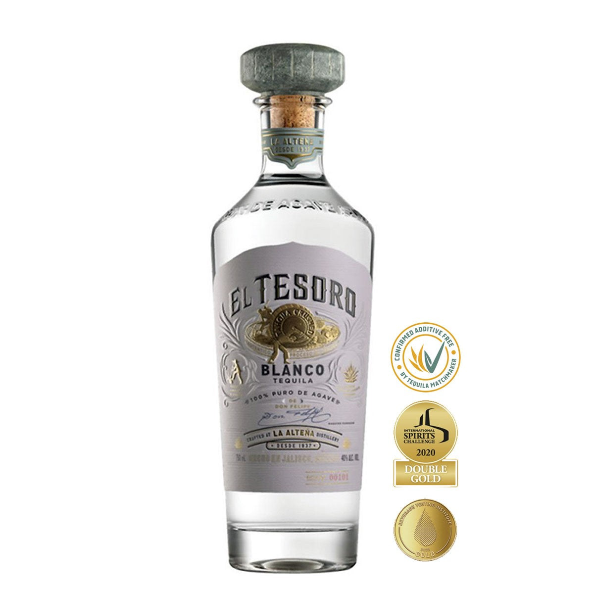 EL TESORO TEQUILA BLANCO 40% (1 X 0.7 L)