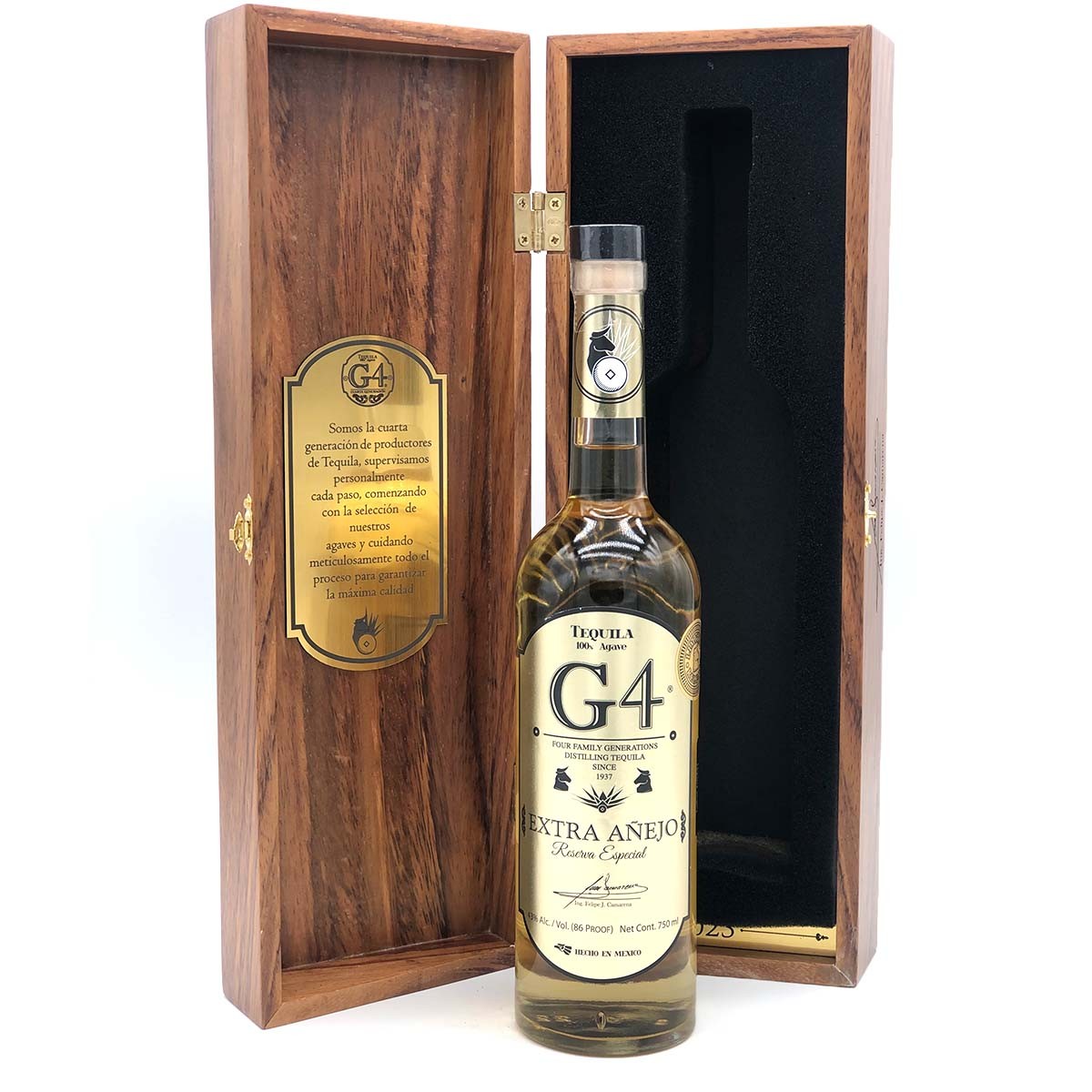 G4 TEQUILA EXTRA AÑEJO 6 AÑOS | RESERVA ESPECIAL 43% (1 X 0.7 L) - EDICIÓN MEXICO