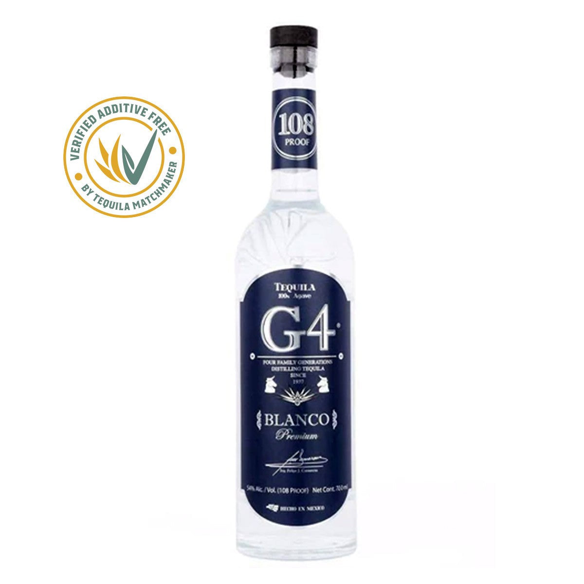 G4 TEQUILA BLANCO 108 PROOF | 54% (1 X 0.7 L)