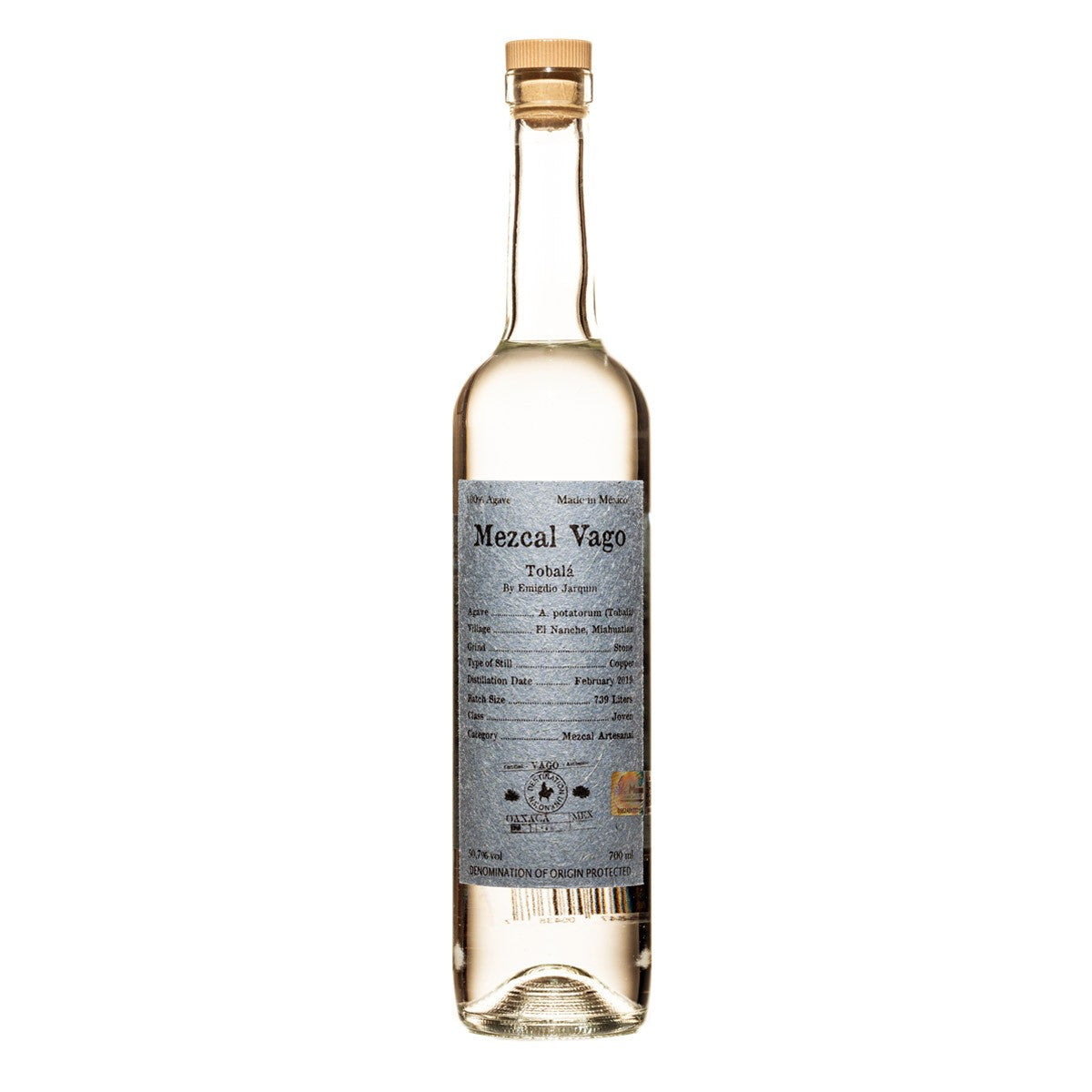 MEZCAL VAGO TOBALÁ 50,7% | 2019 (1 X 0.7 L)