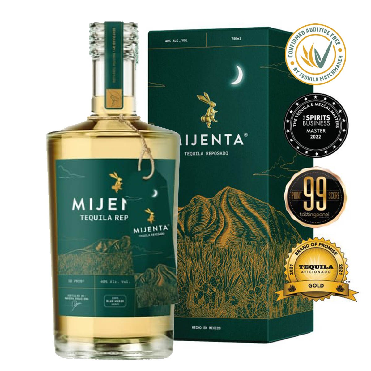 MIJENTA TEQUILA REPOSADO 40% (1 X 0.7 L)