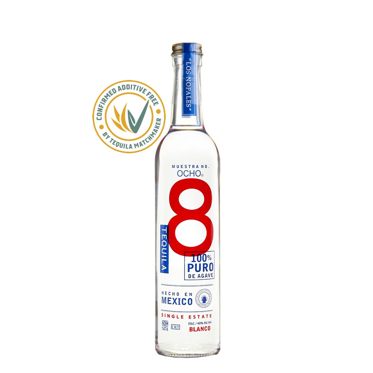 OCHO TEQUILA BLANCO 40% (1 X 0.5 L)