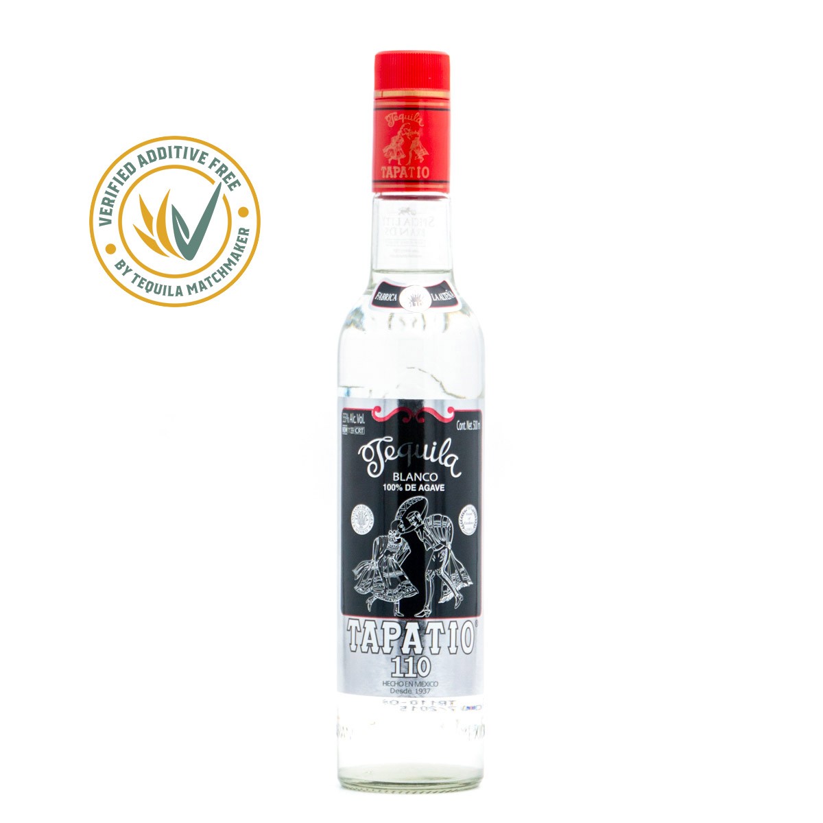 TAPATIO TEQUILA BLANCO 110 55% (1 X 0.5 L)