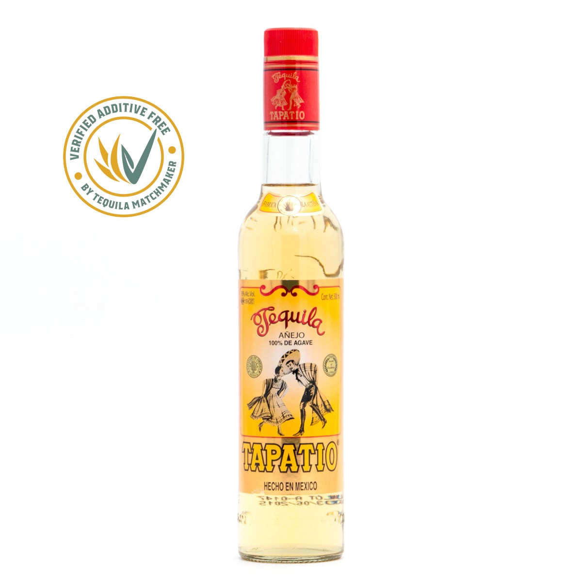 TAPATIO TEQUILA AÑEJO 38% (1 X 0.5 L)