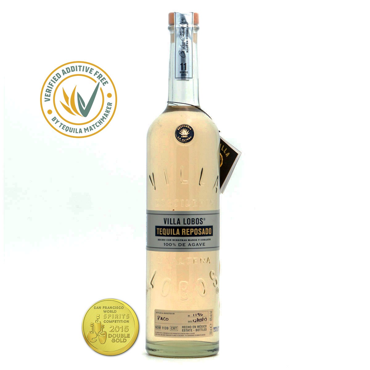 VILLA LOBOS TEQUILA REPOSADO 40% (1 X 0.7 L)