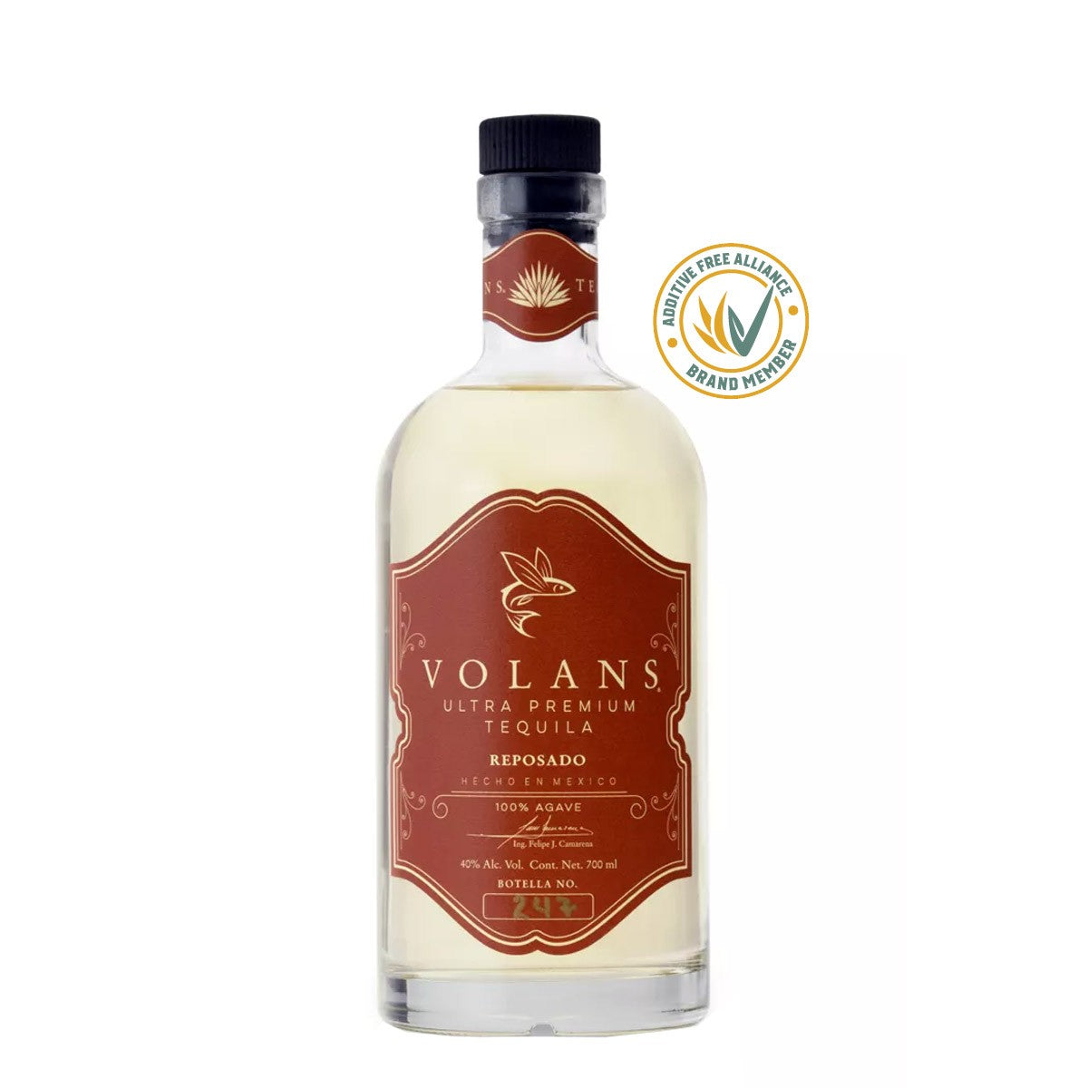 VOLANS TEQUILA REPOSADO 40% (1 X 0.7 L)