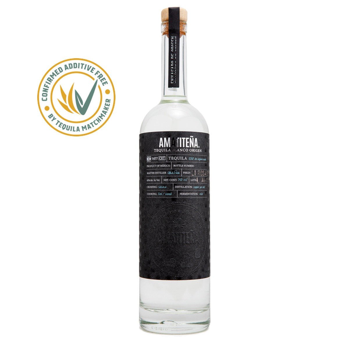 AMATITEÑA TEQUILA BLANCO ORIGEN 49% (1 X 0.7 L)