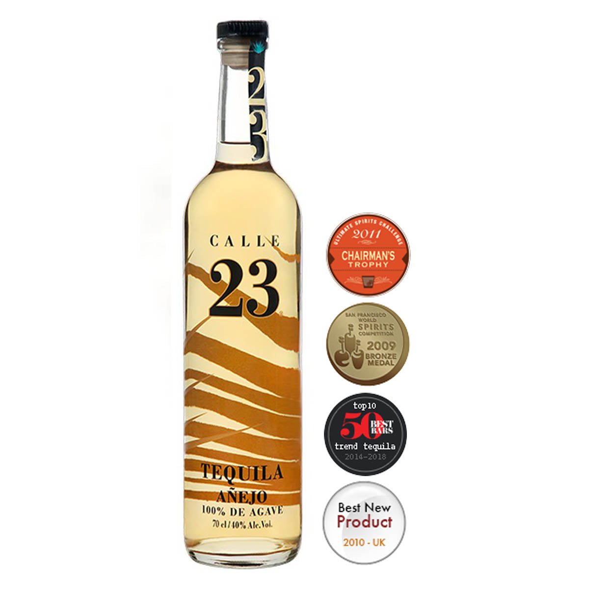 CALLE 23 TEQUILA AÑEJO 40% (1 X 0.7 L)