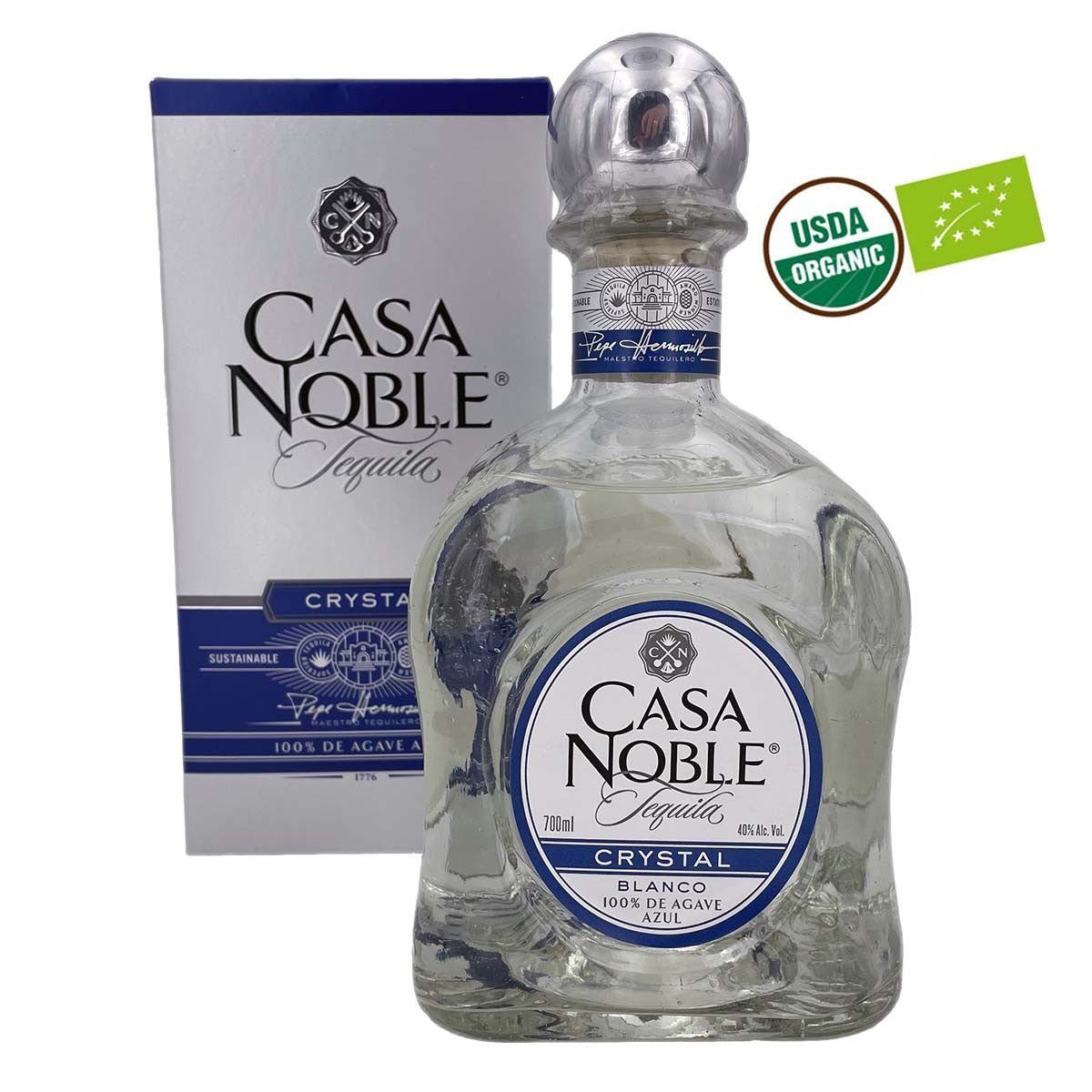 CASA NOBLE CRYSTAL BLANCO TEQUILA 40% (1 X 0.7 L)