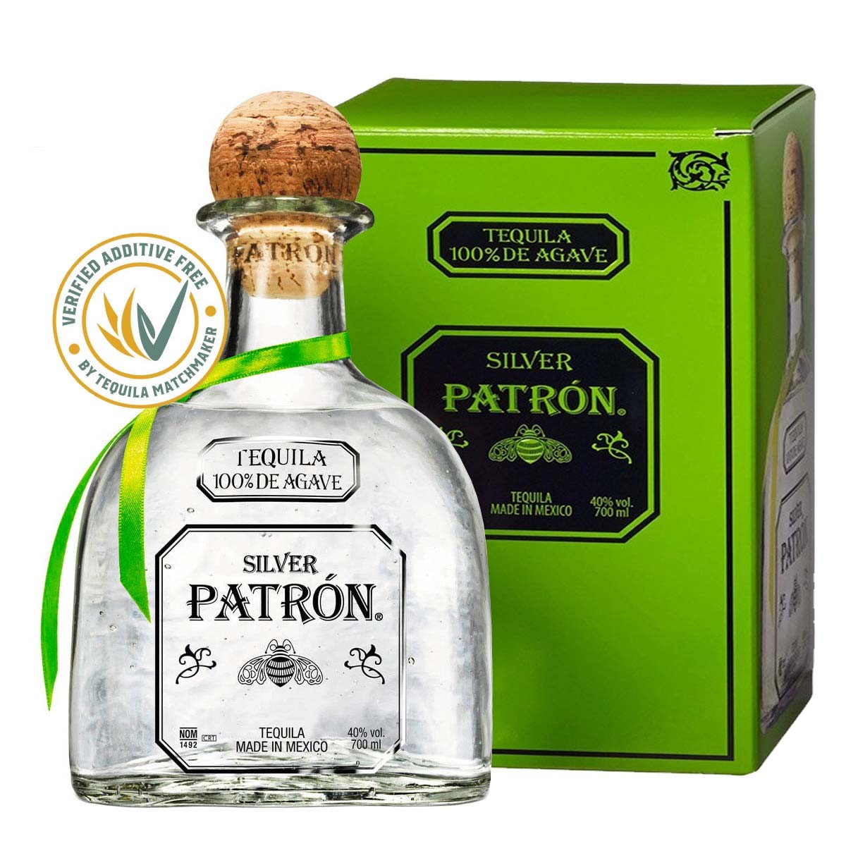 PATRÓN TEQUILA SILVER 40% (1 X 0.7 L)