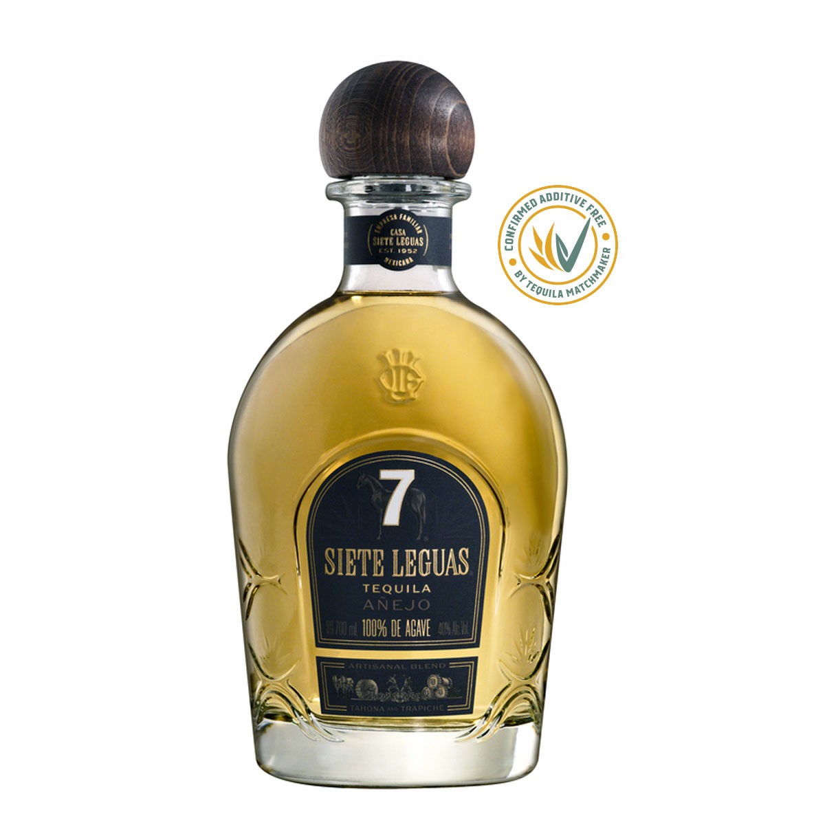 SIETE LEGUAS TEQUILA AÑEJO 40% (1 X 0.7 L)